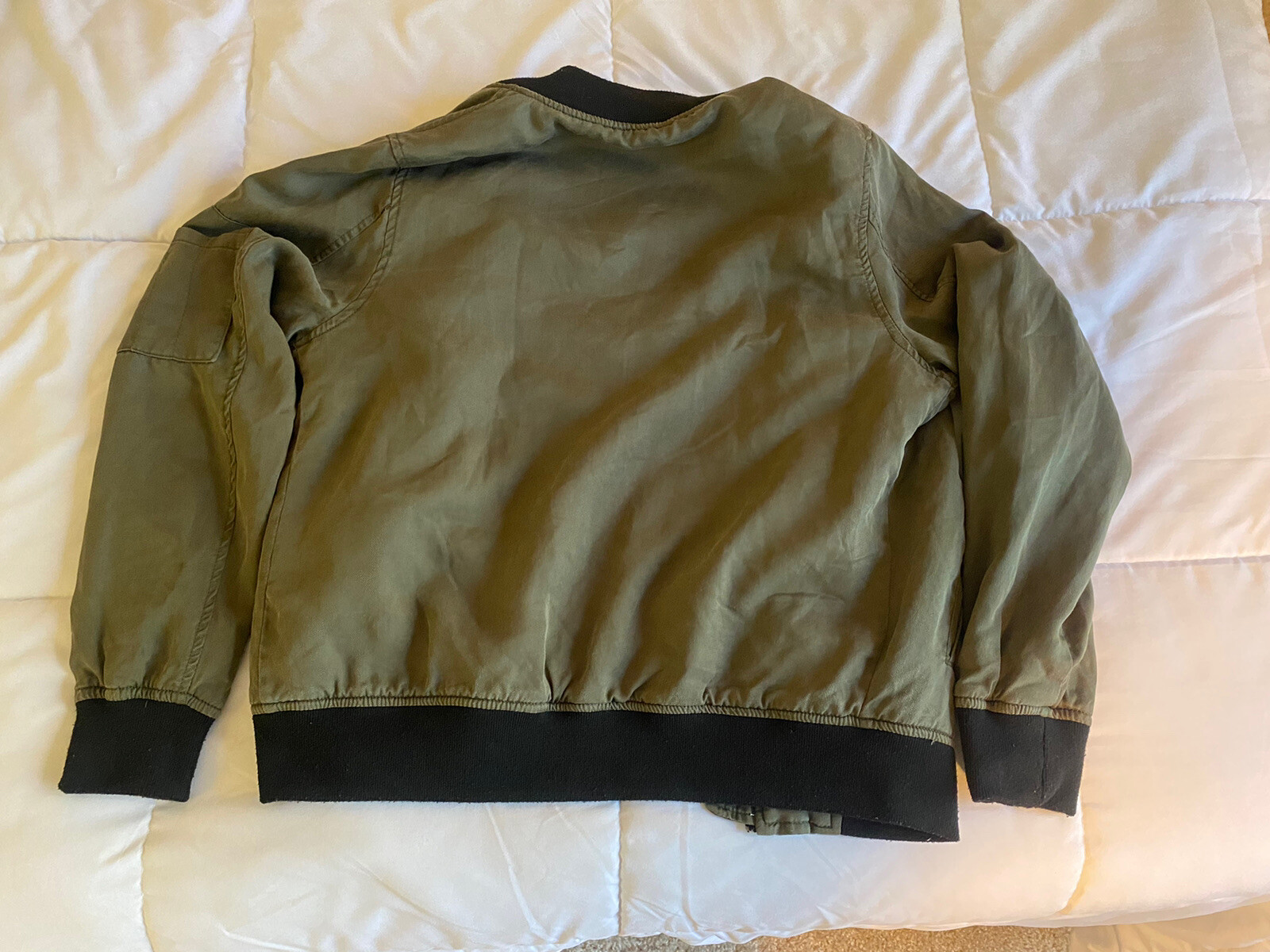 Cielo Basic Jeans NWT Soft Olive Green Bomber Ten… - image 3