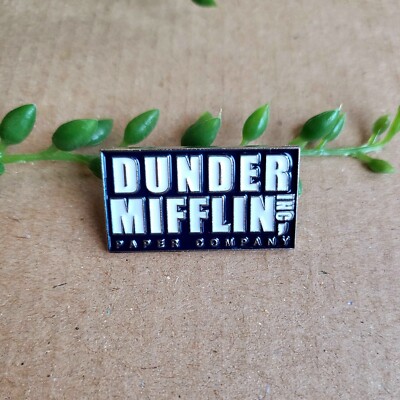 Dunder Mifflin Emaille Pin Anstecker - The Office TV Show Metall Pin Geschenk