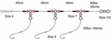 Axia 3 Hook Flapper / Sea Fishing Rigs