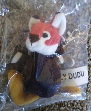 Dilly dudu 4” colorful squirrel Plush Keychain Key Holder 