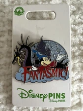 Disney Parks DHS Fantasmic Sorcerer Mickey Mouse Maleficent Dragon OE Pin