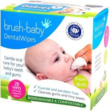 Toallitas dentales para bebés etapa 1 nacimiento primeros dientes cepillo-bebé ENVÍO RÁPIDO GRATUITO