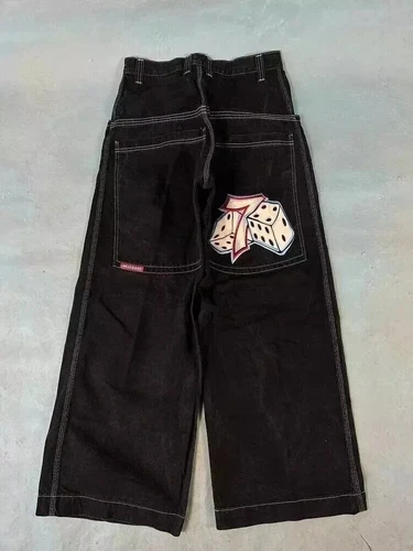 Unisex JNCO Hip-Hop Baggy Freizeit Skateboard Denim Retro weites Bein Hose 2025 - Bild 7 von 39
