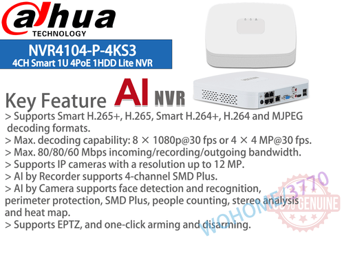 alhua 4K 4CH CCTV System 180° 5MP AI Starlight Fisheye Mic WizMind IP Camera Lot - Picture 2 of 26