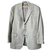 RALPH LAUREN VINTAGE houndstooth silk wool blazer Sport Coat heritage quiet luxu