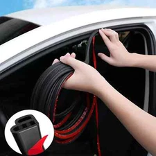 Car Door Seal Strip 52.49Ft Car Weather Stripping Double Layer L Shape Self Adhe