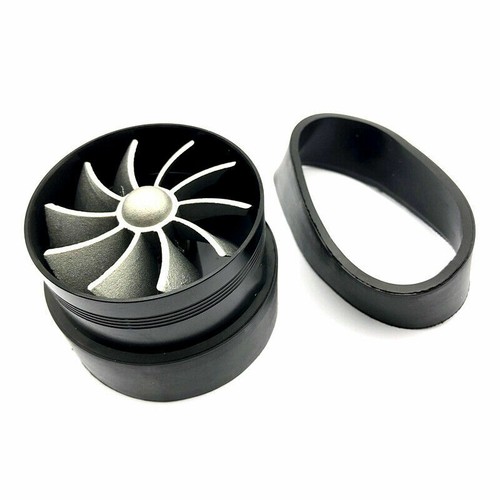 Car Air Intake Turbonator Single Fan Engine Gas Fuel Saver Turbine Charger Parts - Picture 6 of 12