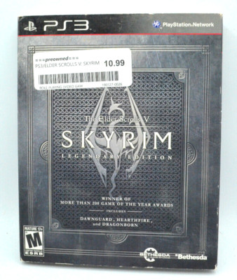 The Elder Scrolls V:5 Skyrim Legendary Edition PS3 PlayStation 3 Complete Sleeve
