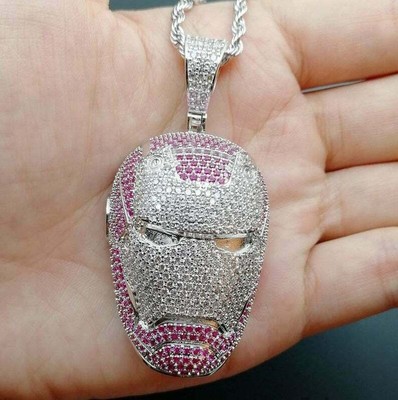 4Ct Round Diamond IRONMAN HELMET 