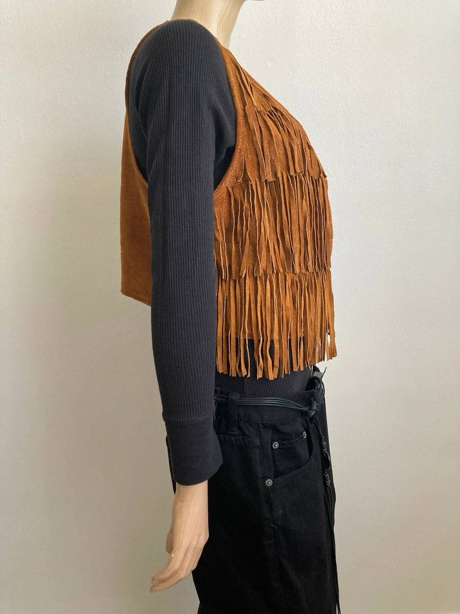 Leather hippie shop vest