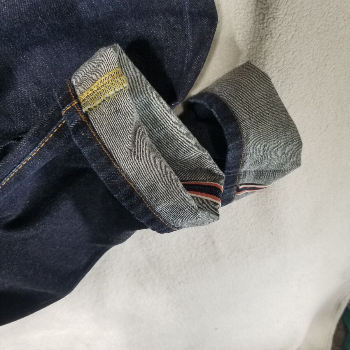 Men's EDWIN 505zxx Selvedge Cinch Regular Blue Jeans W32 L33 Men's EDWIN 505zxx Selvedge Cinch Regular Blue Jeans W32 L33