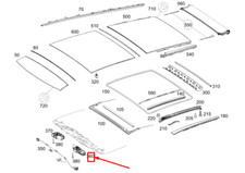 MERCEDES-BENZ GLE W167 Glass Sliding Roof Gear Motor A2479061003