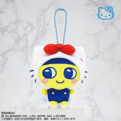 Sanrio x Tamagotchi Plush Mascot Hello Kitty x Mamechi Japan New