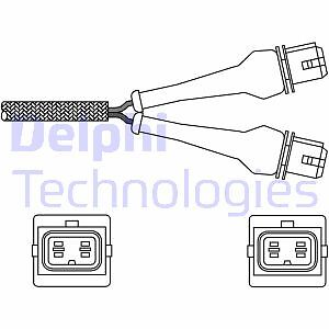 LAMBDA SENSOR DELPHI ES20244-12B1 FOR PEUGEOT - Picture 1 of 2