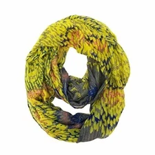 Wrapables Lightweight Voile Infinity Scarf, Yellow Rain