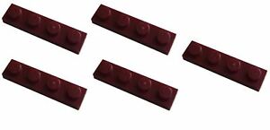 Parts & Pieces 5 x Lego Red Plate with bow 2x2x2/3-6105976