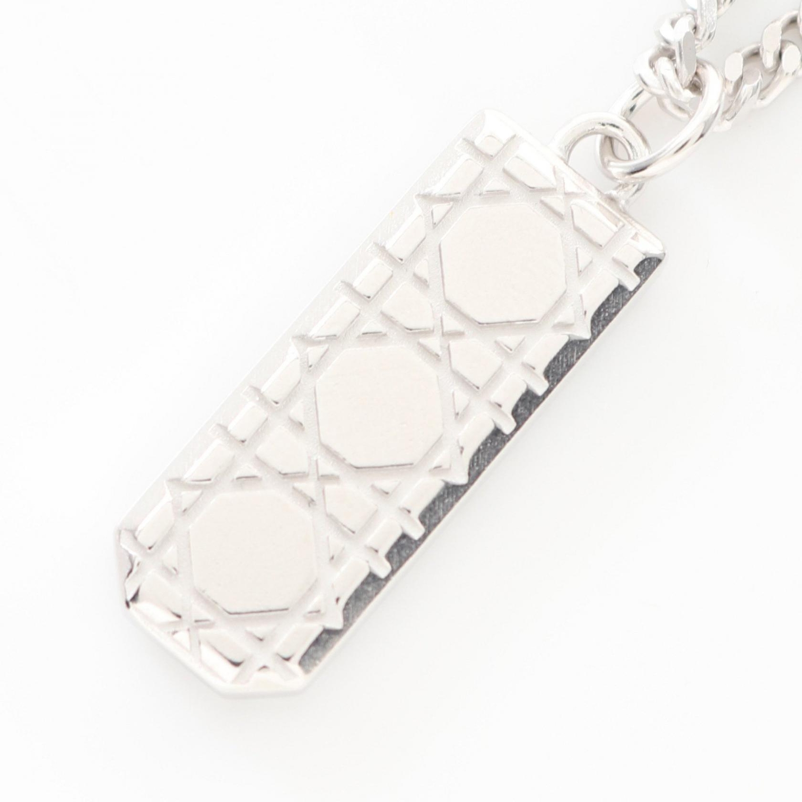 DIOR HOMME Ag925 Silver Plate Necklace Pendant for Men New