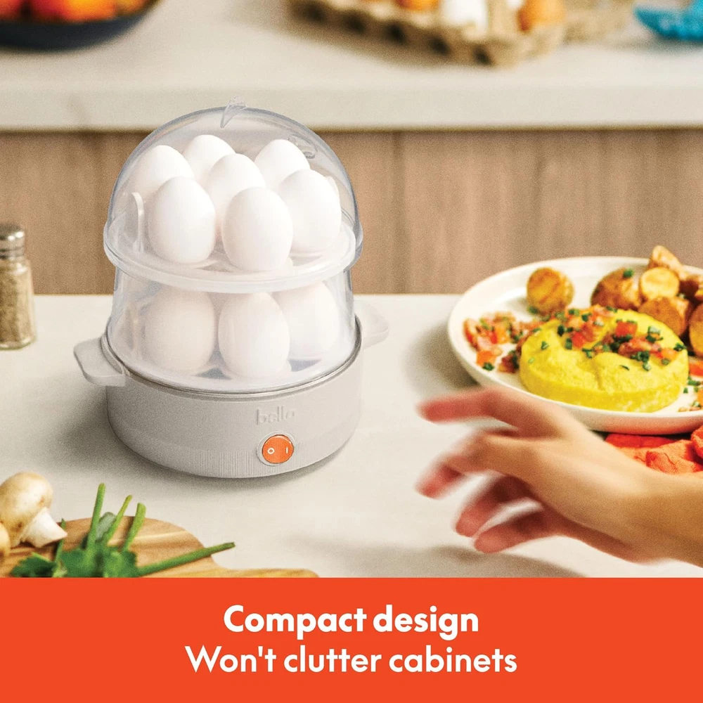 14-Cup Electric Egg Cooker with Double Stack Tray for Poached & Scrambled Eggs 14-Cup Electric Egg Cooker with Double Stack Tray for Poached & Scrambled Eggs