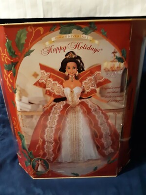 1997 HAPPY HOLIDAY BARBIE- white diamond background VINTAGE | eBay
