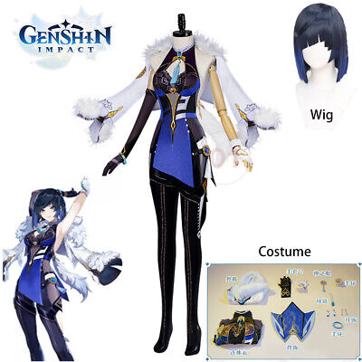 CoCos-SSS Game Genshin Impact Yelan Cosplay Costume Game Cos Genshin Impact  Cosplay Valley Orchid Yelan Costume with Cosplay Wig - AliExpress