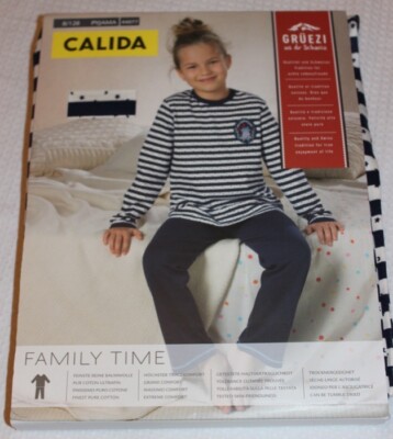 Calida Schlafanzug blau Elch Grüezi NEU Gr.128