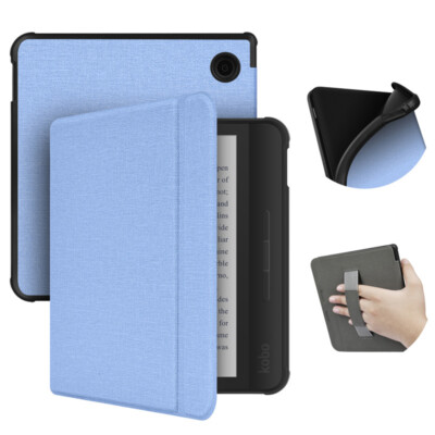 Custodia Per Kobo Libra Colour | Cover In Tela E Pelle PU Con Chiusura Magnetica - Protettiva Ed Elegante - Foto 12