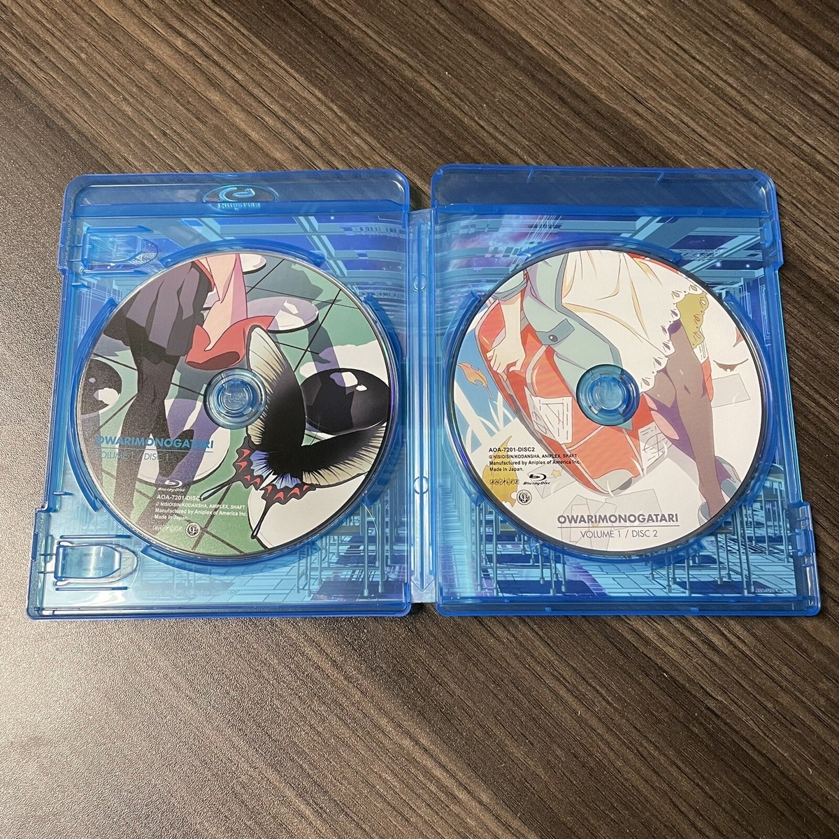 Owarimonogatari Volumes 1 + 2 Aniplex USA Blu-Ray Box Set