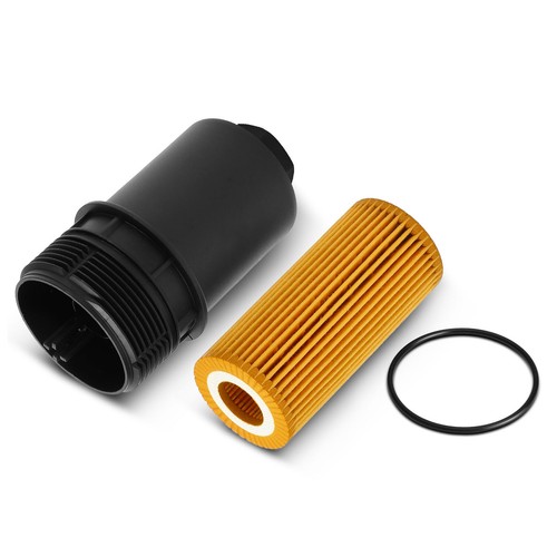 Engine Oil Filter Housing Cover Cap & Oil Filter for VW Jetta Golf Beetle Audi - Picture 8 of 8