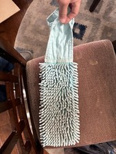 Norwex Chenille Hand Towel Teal/Turquoise BacLock 