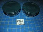 2 PYREX 2 C.  CLEAR BOWLS  7200 WITH  2 GREEN LIDS  7200 PC