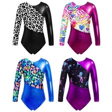 Women Jumpsuit Long Sleeves Dancewear Performance Leotard Dance Bodysuit Ballet