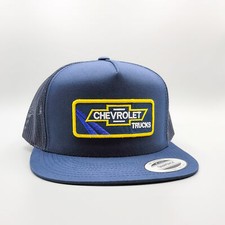 Chevrolet Hat, Chevy Trucks Hat Vintage Trucker Hat Chevy Bowtie Logo Patch 6006