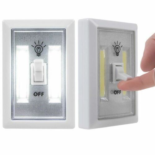 Mini COB LED Switch Wall Night Light Battery Operated Cabinet Garage Light B - Picture 3 of 10