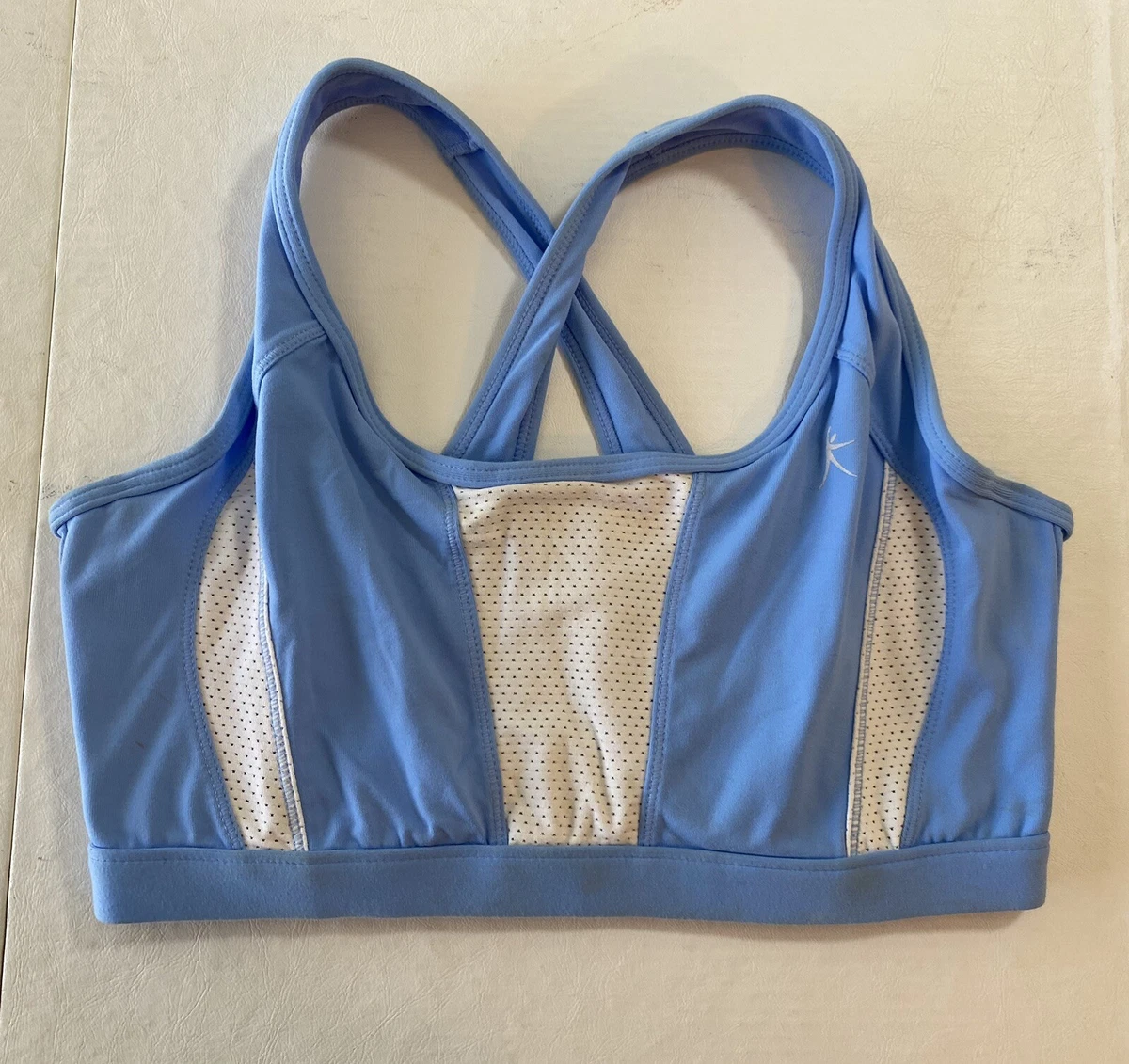 Danskin Now Womens Blue Underwire Sports Bra 34D