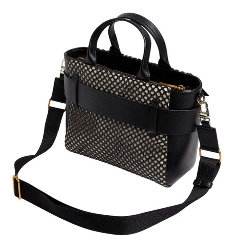 Ted Baker Jessa Bow Canvas Mini Tote Handtasche Umhängetasche Black schwarz Neu - Bild 2 von 3