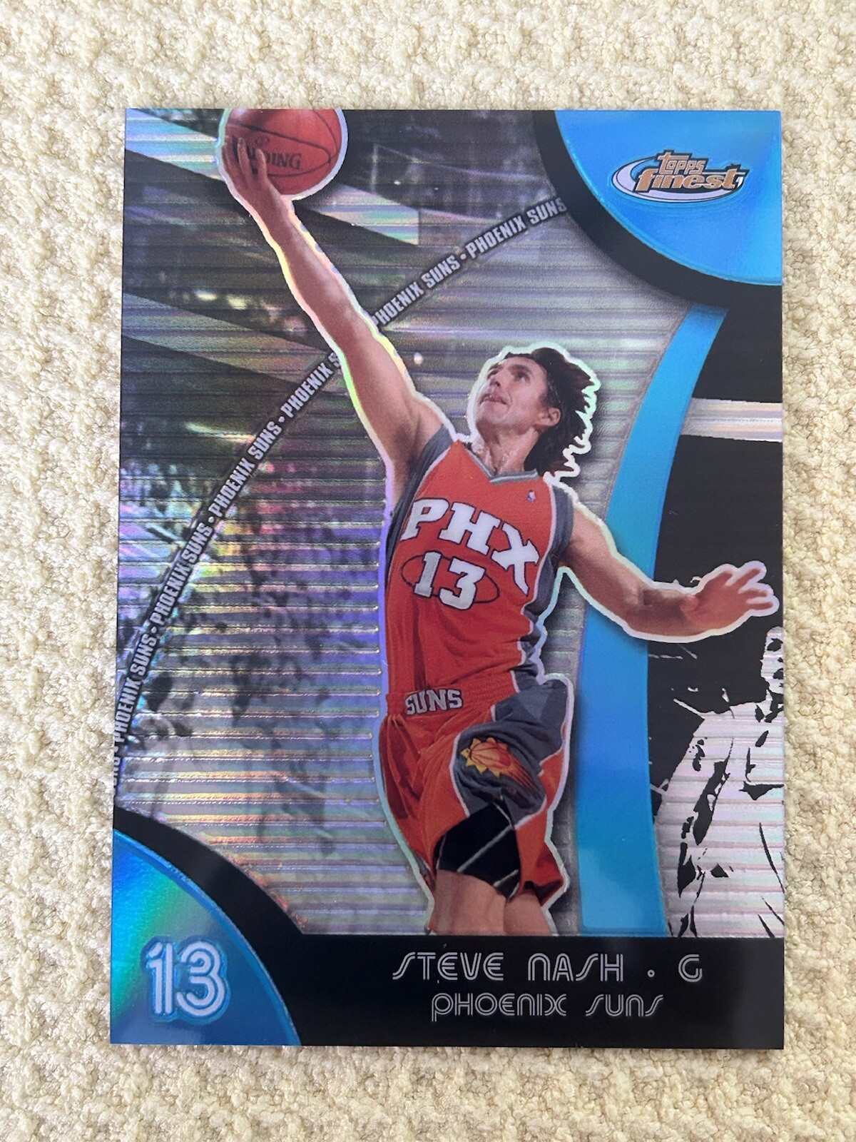 2007-08 Topps Finest Blue Refractor /199 Steve Nash #13 HOF