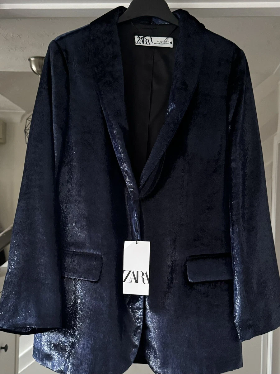 Zara shimmery hotsell blazer