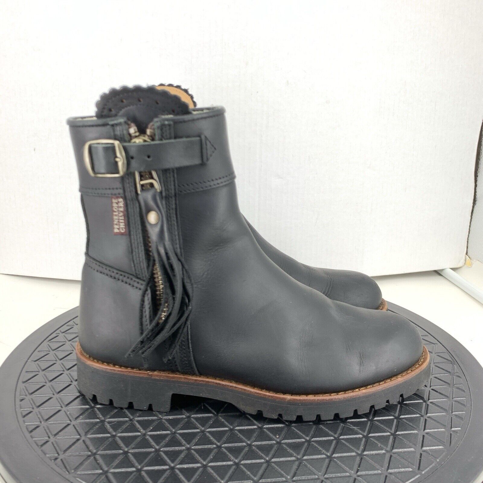 Penelope Chilvers Women 38 Size 7 Boots Black Lea… - image 1