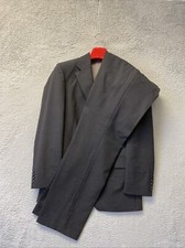HUGO BOSS Dark Gray 2PC SUIT Wool 38R Pants 32x32 SLIM modern 3 Buttons/132-1