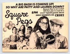 1982 SQUARE PEGS 3.5X5 TELEVISION AD CBS Netw...