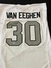 Mark Van Eeghen Signed Autographed Raiders Football Jersey Beckett COA
