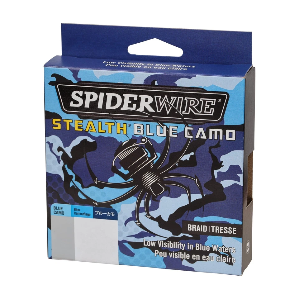 SpiderWire Stealth® Superline, Blue Camo, 80lb | 36.2kg, 300yd | 274m Braided - Image 2 of 4