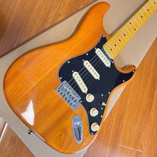 US Warehouse St-Style Electric Guitar Natural Wood SSS Pickups Solid Body