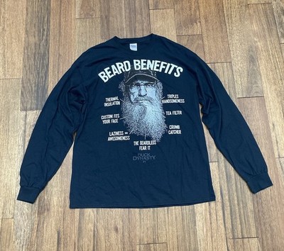 Duck Dynasty Beard Benefits Long Sleeve T-Shirt XL