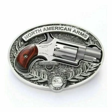 North American Arms Mini Revolver 22LR Oval Belt Buckle- Firearm not included