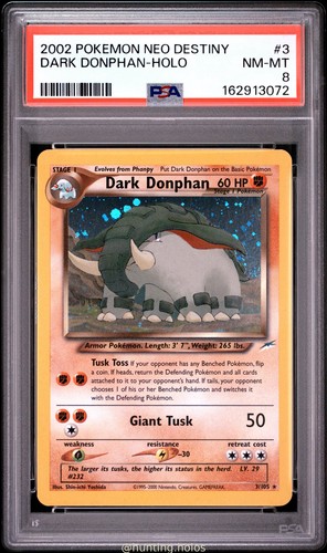 Dark Donphan (Unlimited) graded PSA 8 for sale on eBay