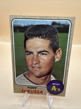 Tony La Russa 1968 Topps A’s Rookie Card RC #349 Vintage MLB HOF. rookie card picture