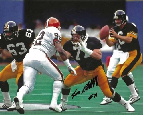 Signed 8x10 TOM RICKETTS Pittsburgh Steelers Autographed photo  w/COA