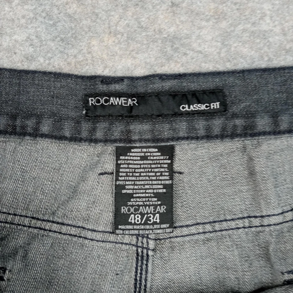 Rocawear Jeans Men 48x34 Classic Fit Embroidered Back Pockets Jay Z New York NYC - Image 2 of 4