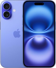 Apple iPhone 16 5G 128GB - Unlocked iOS Smartphone - Blue - Good Grade
